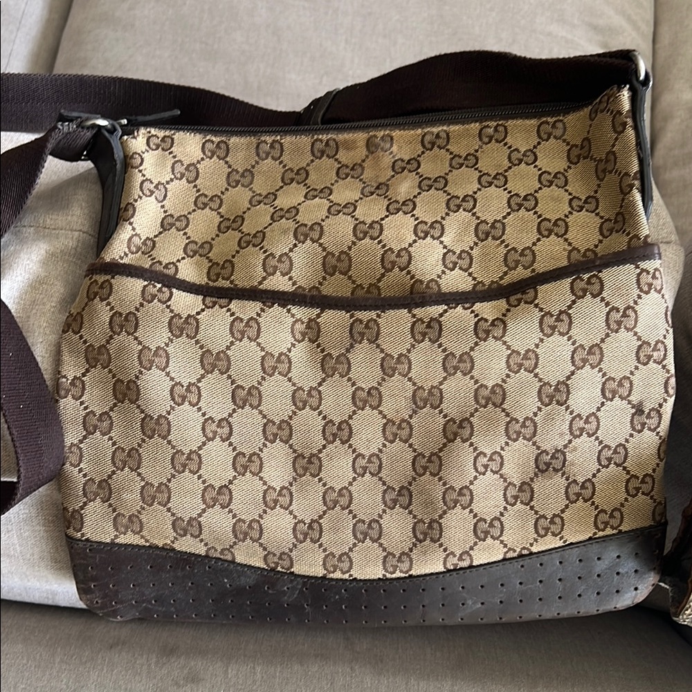 Gucci Brown Monogram Men's Bag - Picture 1 of 1